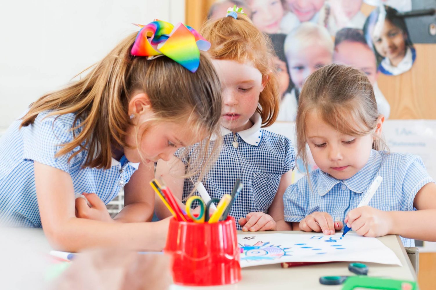 Natural school website photography of pupils at Beddington Infants school