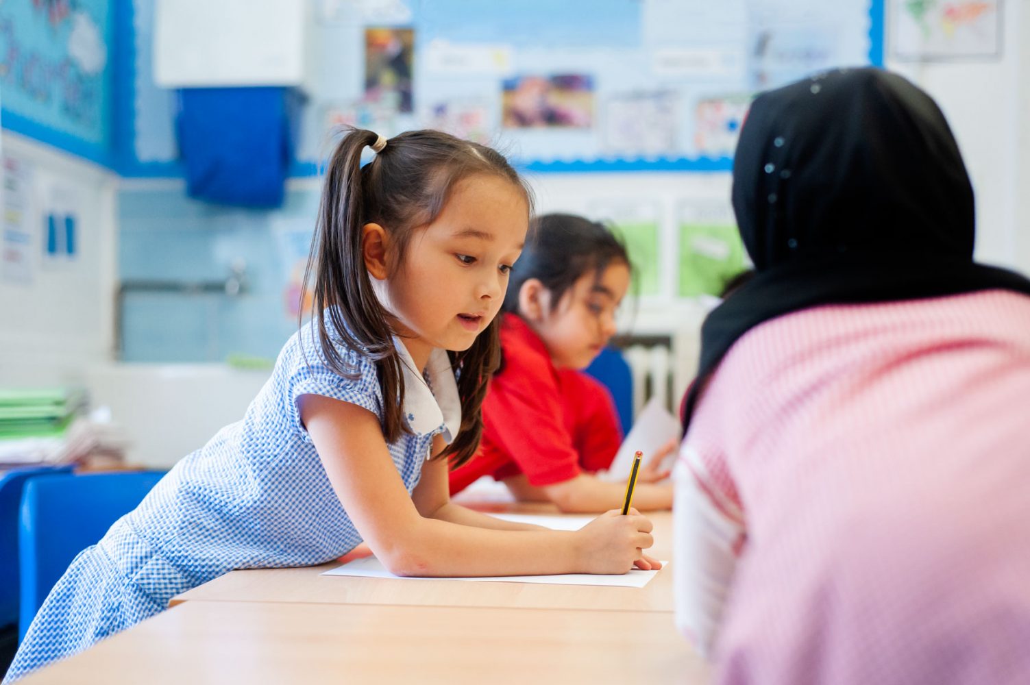 Islington school website photography of pupils in class